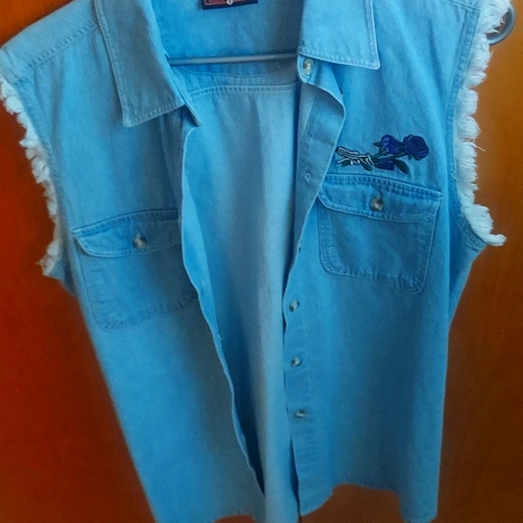 Biker Design For Ladies Button up Shirt 100 percent Cotton Made in Turkey - Picture 1 of 4